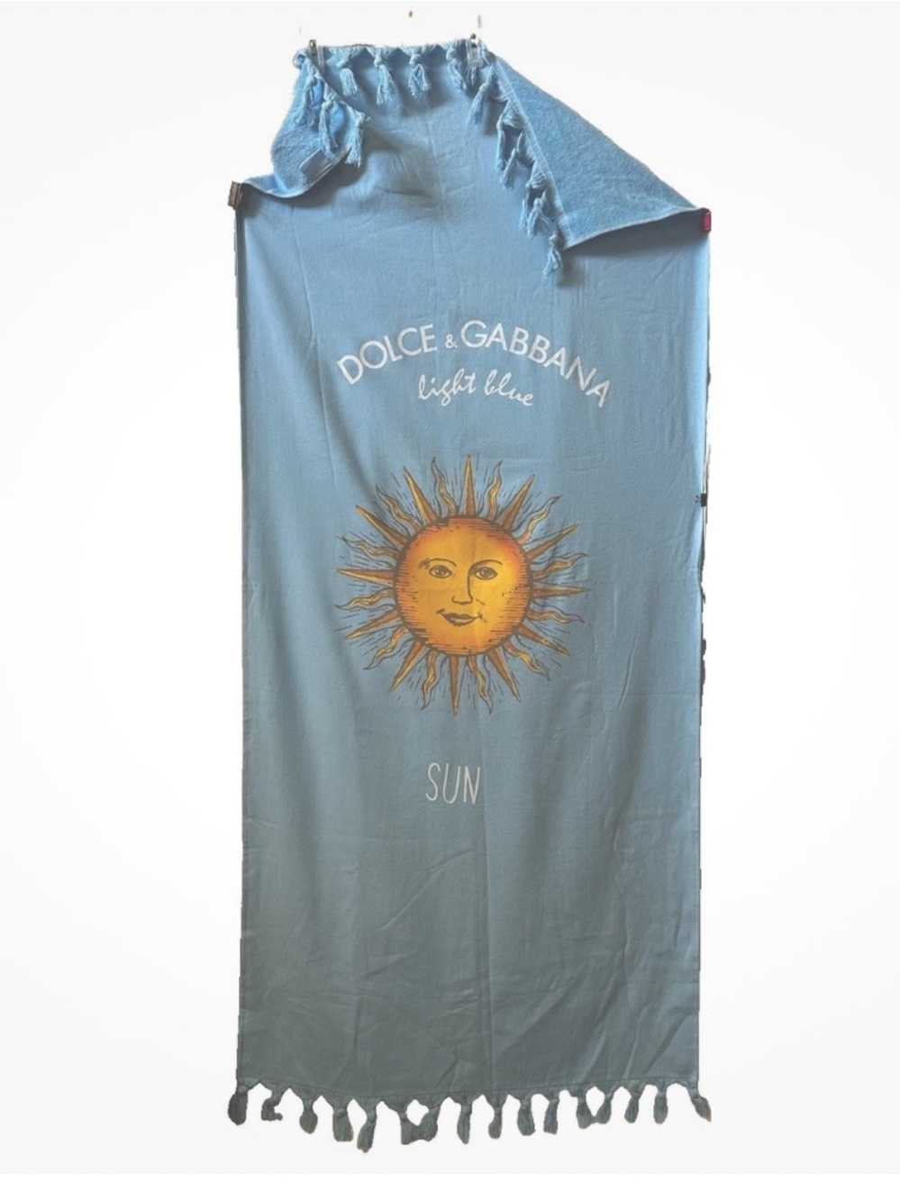 Dolce & Gabbana Light Blue Sun Celestial SOFT Cotton Beach Towel 69x27 summer
